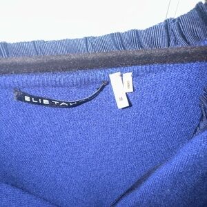 Elie Tahari navy cashmere dress size M
